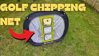 Saplize Golf Chipping Net  Review amp Test [upl. by Ydnyc]