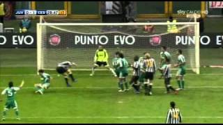 Juventus  Cesena 31 Il gol di Del Piero [upl. by Kippar]