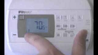 Filtrete 3M22 How to calibrate the thermostat [upl. by Isidoro]