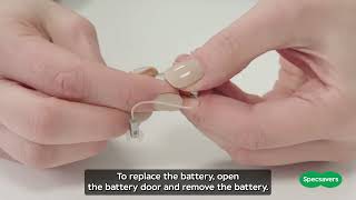 How do I change my receiverincanal hearing aid battery Specsavers Audiology Australia [upl. by Lindon51]