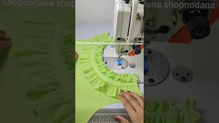 🔥 Sewing HacksAdd a frill or furbelow on neck dress sewing shorts [upl. by Anirdua]