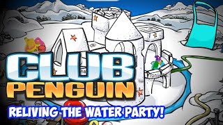 RELIVING THE WATER PARTY Club Penguin Rewritten [upl. by Corneille]