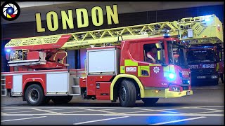 UK Emergency Services responding to calls in London [upl. by Ellerrad]