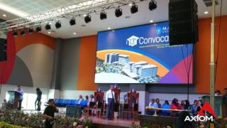 Axiom Line Array Sound Check for Mahsa University 2016 Convocation [upl. by Orofselet180]