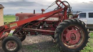 IH Farmall 400 With F11 Farmhand Loader [upl. by Nylehtak]