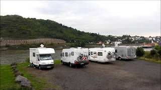 aire de Camping car de Andernach Allemagne Rheinland Pflatz [upl. by Sinnek]