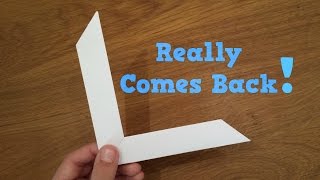 How To Make a Paper Boomerang  Origami [upl. by Arodnap]