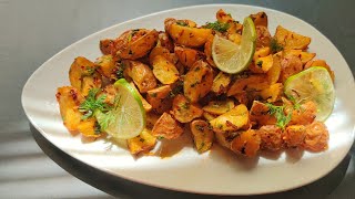 Batata Harra Recipe  Lebanese Spicy Potatoes batataharra spicypotatoes theinauthenticook [upl. by Allemahs]