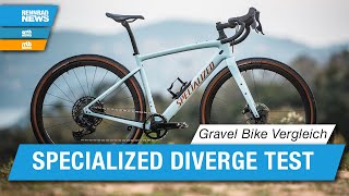 Specialized Diverge Expert Carbon Test Vergleich von 4 Gravel Bikes 2022 [upl. by Ecirb]