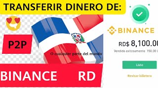 COMO TRANSFERIR SALDO DE BINANCE A CUENTA DE BANCO DE RD O CUALQUIER PARTE DEL MUNDO [upl. by Gretta]