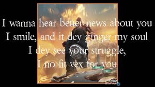 Burna Boy  No Fit Vex Lyrics Video [upl. by Lesya22]