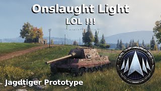 WOT Onslaught Light  Jagdtiger Prototype attacks opponents amp wins in Siegfried Line LOL [upl. by Sharman178]