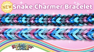 NEW Snake Charmer Bracelet Rainbow Loom Tutorial by Angelynn TutorialsByA™  Advanced Level Design [upl. by Nixon356]