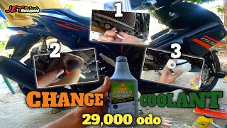 AEROX 155 CHANGE COOLANT  STEP BY STEP TUTORIAL  BAKIT NAGING GANITO ANG KULAY COOLANT KO😭 [upl. by Krahmer]