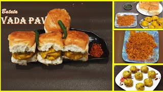 Vada Pav Recipe  Mumbai Vada Pav Recipe in Hindi  Batata Vada Recipe [upl. by Sorenson473]