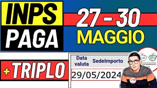 Inps PAGA 27  30 MAGGIO ➜ ANTICIPO DATE PAGAMENTI ASSEGNO DI INCLUSIONE ASSEGNO UNICO BONUS SFL [upl. by Guild]