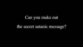 Satanic messages or Backmasking [upl. by Matronna908]