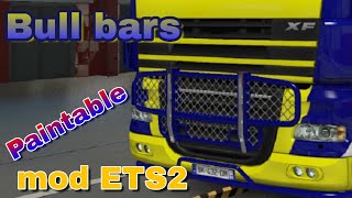 Bull Bars Paintable  Mod ETS2 Review [upl. by Hallvard]