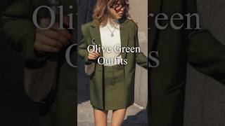 Olive green outfits 옷잘입는 언니들은 다 안다는 24년 가을 대세 컬러 🫒올리브 그린 코디 데일리 룩북 fashionideas ootd 옷잘입는법 [upl. by Nas]