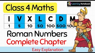 Class 4 Roman Numbers  Class 4 Maths Roman Numerals [upl. by Avid]