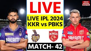 KKR vs PBKS IPL 2024 Live Kolkata Knight Riders vs Punjab Kings  42nd Match [upl. by Elakram]