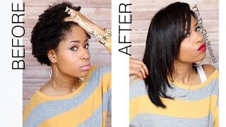 How To Straightening My Natural Hair [upl. by Costin767]