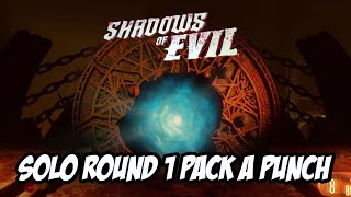 Pack a Punch Round 1 Solo in Shadows of Evil Zombies Ultimate Guide [upl. by Kinghorn]