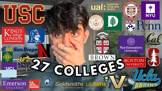 COLLEGE DECISION REACTIONS 2024  Ivies USC UCs NYU  more No SAT regular decision [upl. by Ruhtua210]