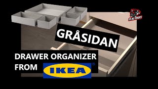 Boxes for organizing your drawers  GRÅSIDAN from IKEA [upl. by Pence]