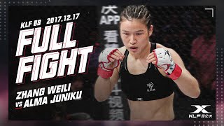 Kunlun Fightt68 Zhang Weili vs Alma Juniku FULL FIGHT  2017 [upl. by Aileen]