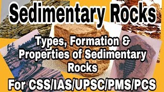 Sedimentary Rocks  Its TypesFormation amp Properties  Part2b  For CSSIASUPSCPMS  اردوहिंदी [upl. by Hardigg]