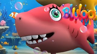 Baby Shark Dance  Colorful Shark Song  BluLoo Nursery Rhymes amp Kids Songs [upl. by Llertal841]