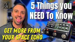 BOSS RE202 Space Echo  5 Settings You NEED To Know [upl. by Gitt]