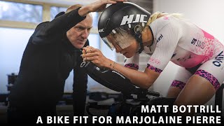 A performance bike fit with Marjolaine Pierré  Getting ready for the wind tunnel  Matt Bottrill [upl. by Rugen]