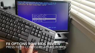 F8 Rom bios menu overview HP Proliant g8 dl360p [upl. by Darwen765]