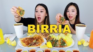 BIRRIA TACOS BURRITO QUESADILLA 🌮  MEXICAN FOOD MUKBANG [upl. by Solrak]