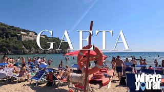 GAETA ITALY  Serrapo Beach  Montagna Spaccata  4K🇮🇹 [upl. by Lucille200]