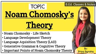 Noam Chomsky Theory of Language  Language Acquisition Theory LAD  Language Development Theory [upl. by Merow561]