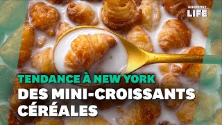 Des « croissants céréales »  À New York cette boulangerie française innove [upl. by Notsle113]