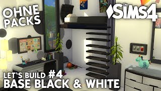 Die Sims 4 Haus bauen ohne Packs  Base Black amp White 4 Kinderzimmer deutsch [upl. by Jany]