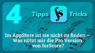 4 Was nützt mir die Pro Version von forScore und wie kann ich sie bekommen [upl. by Ecirted]