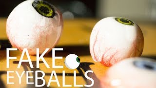 Easiest way to make FAKE EYEBALLS  DIY Tutorial [upl. by Eilsehc]