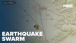 58 earthquakes within 12 hours near Bakersfield [upl. by Nido]