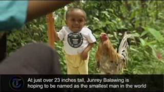 Junrey Balawing is Guinness World Records worlds shortest man [upl. by Gaven]