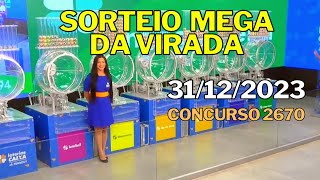 SORTEIO MEGA DA VIRADA SORTEIO DA MEGA SENA DA VIRADA  RESULTADO DA MEGA DA VIRADA DE HOJE [upl. by Aramenta990]