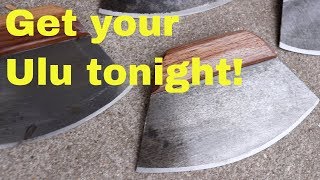 Bushradical Ulu Knives on sale TONIGHT Dave Whipple custom knives [upl. by Anaek437]