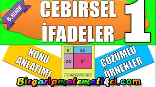 Cebirsel İfade yazma cebirsel ifadenin değerini bulma 6sınıf [upl. by Anerrol]