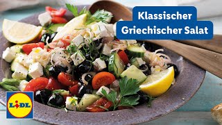 Schneller Griechischer Salat  schnell amp einfach  Lidl Kochen [upl. by Silda]