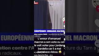 MACRON A VOTÉ BARDELLA  😱😱 macron bardella rn européennes2024 [upl. by Kendricks]