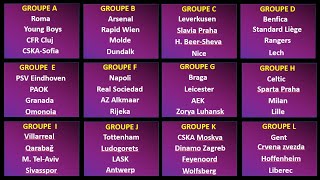 Europa League draw 20202021 – Tirage au sort Ligue Europa 20202021 [upl. by Tnilk]